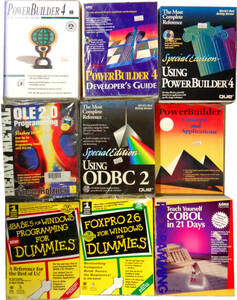 新古品 English PC Tutorial Books - PowerBuilder, OLE, ODBC, dBase, FoxPro, COBOL - 英語・英文マニュアル本 