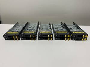 A18189)HP 3PAR QR490A M6710 3PARA-ST1111 ストレージ 用2.5インチ 10K 1.8TB SAS 710386-001 HDDマウンタ10基 現状品