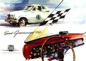 ◆1958年の自動車広告　　サーブ　SAAB