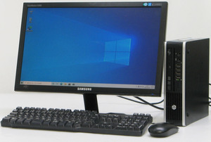 HP Compaq 8200 Elite USDT-2500S ■ 20インチワイド 液晶セット i5-2500S/4G/250G/DVDマルチ/ウルトラスリム/Windows 10 デスクトップ