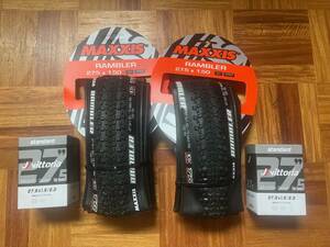 maxxis マキシス ランブラー 27.5x1.50 EXO TIR31109 ヴィットリア チューブ 新品 各2本セット