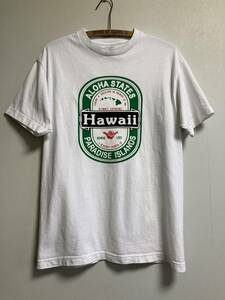 HAWAII ハワイ HANG LOOSE ハングルーズ Heineken ハイネケン パロディ Tシャツ アロハ ALOHA サーフィン パラダイス
