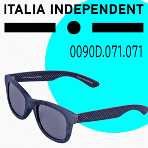 326-000◆ITALIA INDEPENDENT/イタリア インディペンデント クラッシュド加工(ダメージデニムサングラス 0090D 071 071海外セレブ愛用