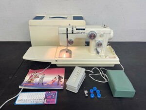 美品 JANOME ジャノメ ミシン MODEL 802 1978年製（コード） ハンドクラフト 裁縫 手工芸 フットコントローラー付 動作確認済み