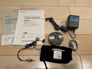 1円から　即決　SONY ソニー WALKMAN ネットワークウォークマン　NW-MS77DR 通電確認　現状品　付属品多数