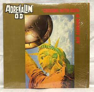 LP【CROSSOVER/HC】ADRENALIN O.D./Cruising With Elvis In Bigfoots’ UFO/US盤/極美品/アドレナリンO.D.