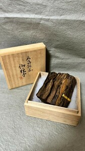 時代物　最高級品『 伽羅木 』金札　313g 香道具 ベトナム産 香木 お香 お焼香 香炉 聞香 茶香道具 京都老舗　鳩居堂　日本香道　