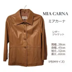 【MIA CARNA】ニチワ　ミアカーナ　レザージャケット　M　レディース