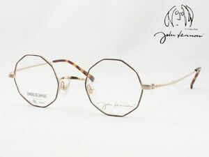John Lennon ジョンレノン 日本製メガネフレーム JL-1087-1 十角形 丸メガネ 度付きレンズ可 近視 老眼鏡 遠近両用 伊達メガネ サングラス