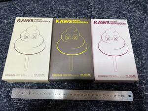 MEDICOM TOY KAWS WARM REGARDS BAR フィギュア 全3種類セット　未使用品　希少　正規品　メディコムトイ　カウズ BE@RBRICK