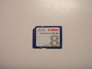 Canon 8MB SDメモリーカード