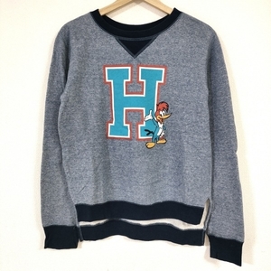 ヒステリックグラマー HYSTERIC GLAMOUR トレーナー サイズF - ブルー×レッド×マルチ レディース 長袖/ウッディウッドペッカー トップス