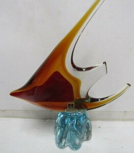 マルティ　エンゼルフィッシュ １個　 マルティガラス 　鳥 オブジェ 　ガラス製　 置物　 インテリア　 コレクション 　工
