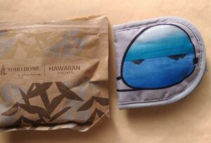未使用 HAWAIIAN AIRLINES アイマスクと耳栓のセット サングラス柄 ハワイアン航空 アメニティ イヤープラグ NOHO HOME by Jalene Kanani
