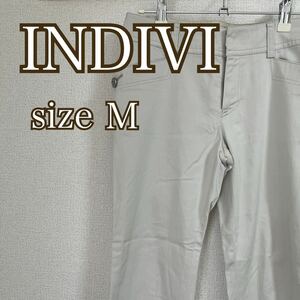 INDIVI インディヴィ クロップドパンツ 八分丈 春夏 カジュアル M