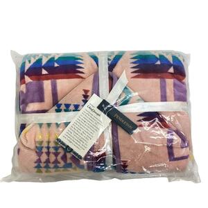 PENDLETON/ペンドルトン JACQUARD CHILDRENS HOODED TOWEL フード付き CHIEF　JOSEPH　PINK コットン ポンチョ ピンク キッズ ブランド