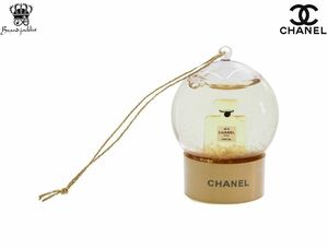 【New 新品】シャネル CHANEL PARFUMS ノベルティ スノードーム 2021 ミニサイズ N°5 パフュームボトル ゴールド 香水瓶 チャーム 紐付き