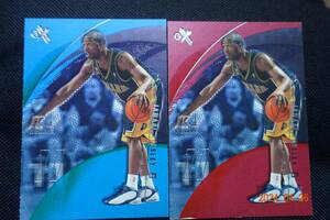 Jamaal Tinsley 2001-02 Fleer E-X No.116 Rookie Credential Future #06/15 + おまけ Credential Now #25/56