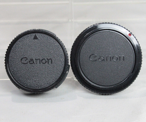 0316100 【美品 キヤノン】 Canon New FD ボディキャップ＆ レンズリアキャップ