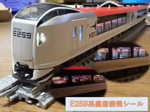 JR E259系特急電車(成田エクスプレス・新塗装)座席表現シール