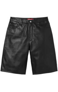 Supreme 24SS Baggy Leather Short 30 30th