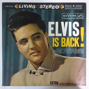 10026852;【US盤/黒白ニッパー/深溝/マト5S6S/見開き】Elvis Presley / Elvis Is Back!