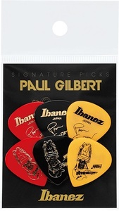 【限定品・新品】Ibanez(アイバニーズ) / Paul Gilbert　ポール・ギルバート　シグネチャー・ピック 1000PGSP 3種類　6枚セット