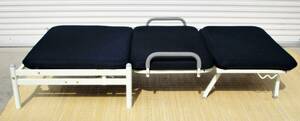 リクライニングベッド　動作良好　折りたたみ　シングルサイズ　省スペース　ベッド　コンパクト　寝具　小スペース対応