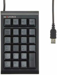 【中古】東プレ テンキー REALFORCE23UB USB 有線接続 静電容量無接点方式 ケーブル長/80cm カスタマイズ機能付(DIPスイッチ) 昇華印刷墨モ