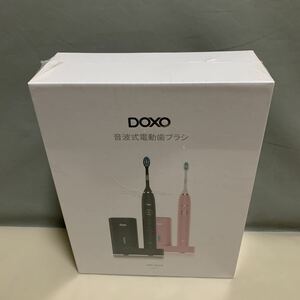 Y8914 DOXO D8 音波式電動歯ブラシ　2021年モデル　IPX7防水　6段階モード機能　ブラック