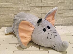 美品　フーディー式ぬいぐるみ　リバーシブル　象　ゾウ　猿　サル　着ぐるみ　　