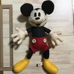 ディズニー　ミッキーマウス　ぬいぐるみ　パッチワーク