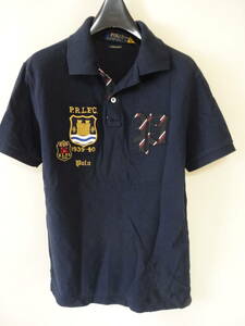 POLO RALPH LAUREN ポロラルフローレン 紺 ポロシャツ P.R.L.F.C 半袖 XS(B22)