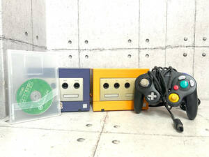 Nintendo 任天堂 GAMECUBE ゲームキューブ 本体2台 コントローラー1台 ケーブル1本 ソフト2本 まとめて ジャンク品 画像にてご判断下さい