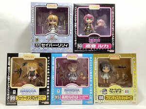 未使用　ねんどろいど　色々 5体セット　77 セイバー・リリィ　93 巡音ルカ　95 高町なのは　99 フェイト・テスタロッサ　108　等