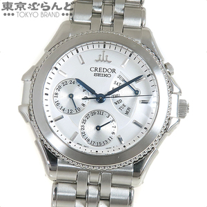 101719042 セイコー SEIKO クレドール パシフィーク デイデイト GCBG997 4S77-0A20 シルバー SS 腕時計 メンズ 自動巻き 仕上済