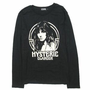 ヒステリックグラマー HYSTERIC GLAMOUR ヒスガール Tシャツ カットソー 長袖 ロンT L/S プルオーバー L 黒 メンズ レディース /◎ME4