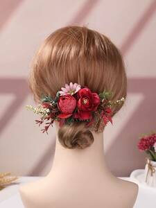 レディース アクセサリー ヘアアクセサリー 花の装飾ヘアコームボヘミアン毎日の使用のための友人への完璧なギフト