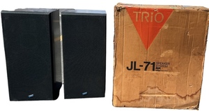 動作品 昭和レトロ スピーカー TRiO JL-71 3 WAY 3 SPEAKER SYSTEM 音だし確認品　ペア