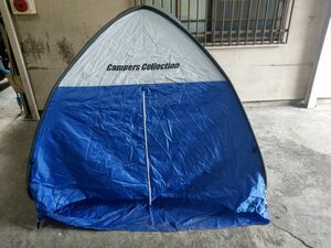 FG825 【中古】Campers Collection ONE-TOUCH Sunshade UV サンシェード ペグなし アウトドア BBQ キャンプ プール 公園 フェス 日除け