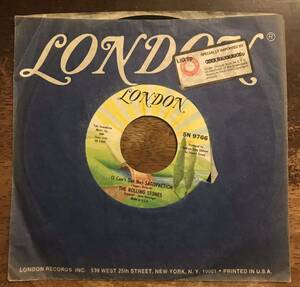 USorg Import■THE ROLLING STONES ■(I Can’t Get No) Satisfaction /w The Under Assistant West Coast Promotion Man ■7” / 7inch Si