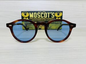 ★MOSCOT★モスコット★ミルゼン★MILTZEN★伊達眼鏡 サングラス 鼈甲柄 カラーレンズ 未使用 美品