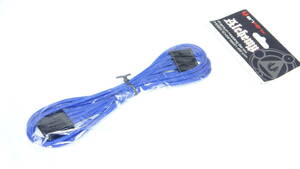 《送料無料》新品 BitFenix ペリフェラル電源延長ケーブル 4ピン(オス - メス) Molex extension 45 cm(blue/black) ｜BFA-MSC-MM45BK-RP