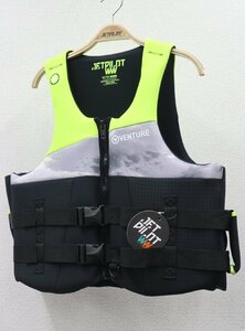 ベンチャー ネオベスト サイズ/XL イエロー/カモ 予備検査合格実績型 ジェットパイロット JETPILOT JA2２１１４