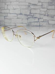 GIVENCHY E526 20/1 12KGF ジバンシー ハーフリム ピンクゴールド 眼鏡 良品