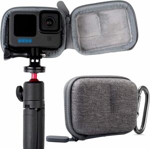 【Taisioner】GoPro HERO12/11/10/9/8/7/6/5用ミニケース 防振防塵 保護ケース セルカ棒取り外し