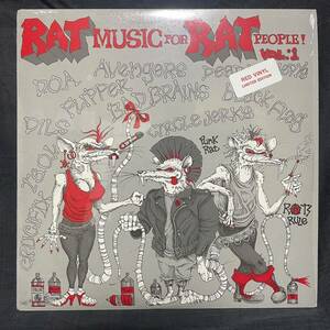 【限定盤カラー】V.A 『Rat Music For Rat People Volume 1』 LPレコード （CD003）　パンクオムニバス
