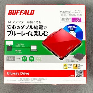 BUFFALO バッファロー ポータブル ブルーレイドライブ BRXL-PC6VU2-RDC [M11394]