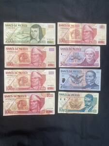 外国紙幣　レート以下　680 メキシコペソ 紙幣