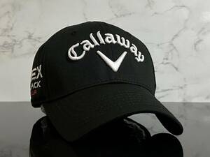 【未使用品】251KD★Callaway キャロウェイ ゴルフ キャップ 帽子 CAP 上品で高級感のあるブラックに人気のシリーズロゴ♪《FREEサイズ》
